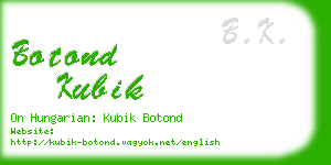 botond kubik business card